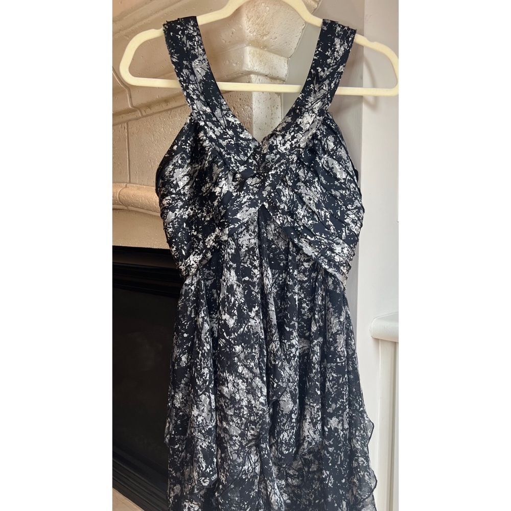 MM COUTURE by Miss Me Black White Ruffled Dress Size Medium